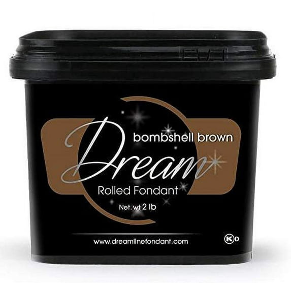 Dream Bombshell Brown Fondant, Vanilla, 2 Pounds