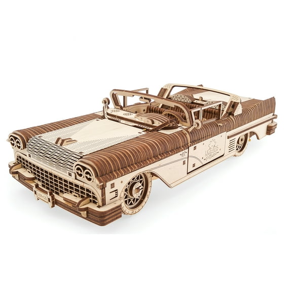 Dream Cabriolet Mechanical Wooden 3D Puzzle Model