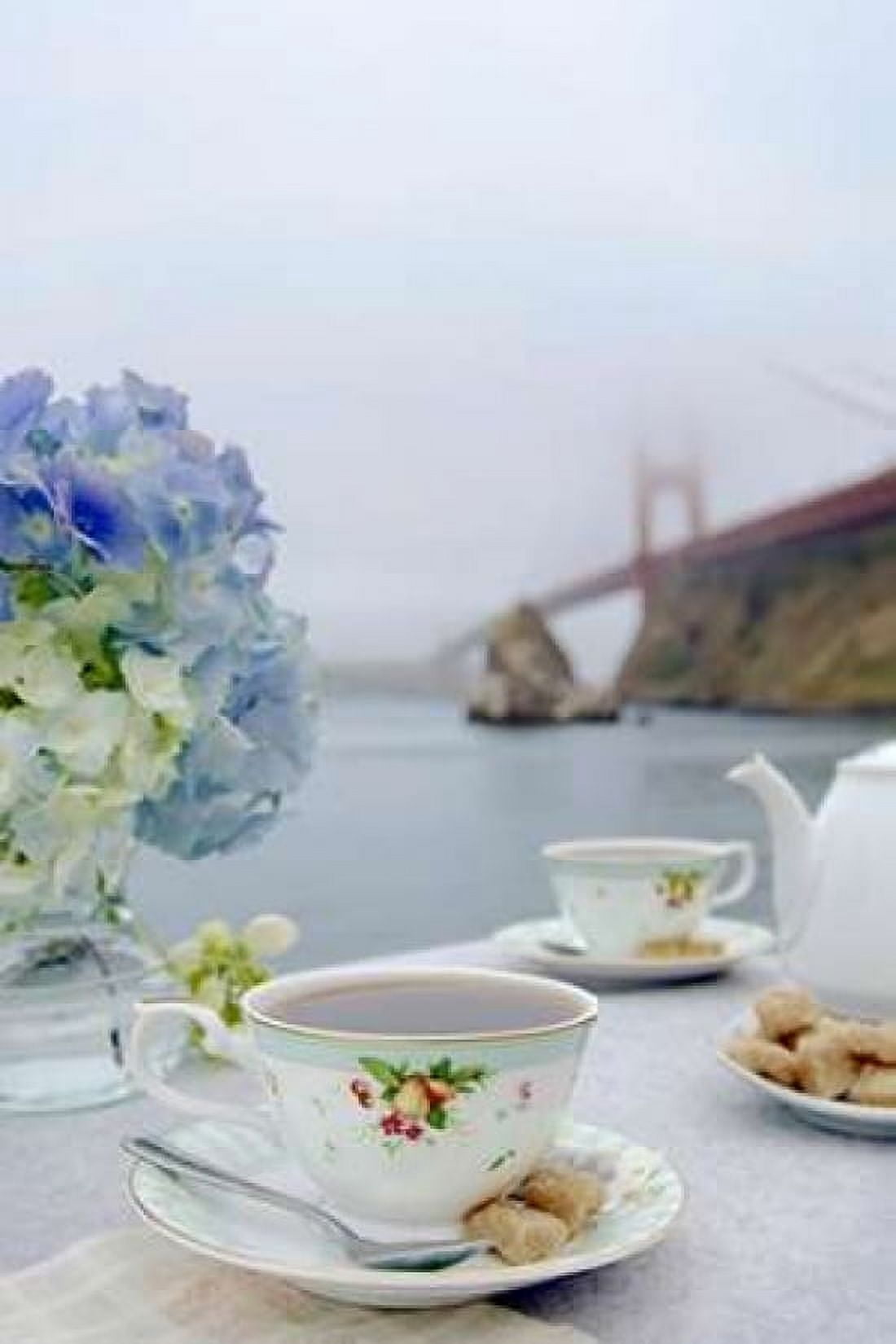 Dream Cafe Golden Gate Bridge - 12 Canvas Art - Alan Blaustein (12 x 18)