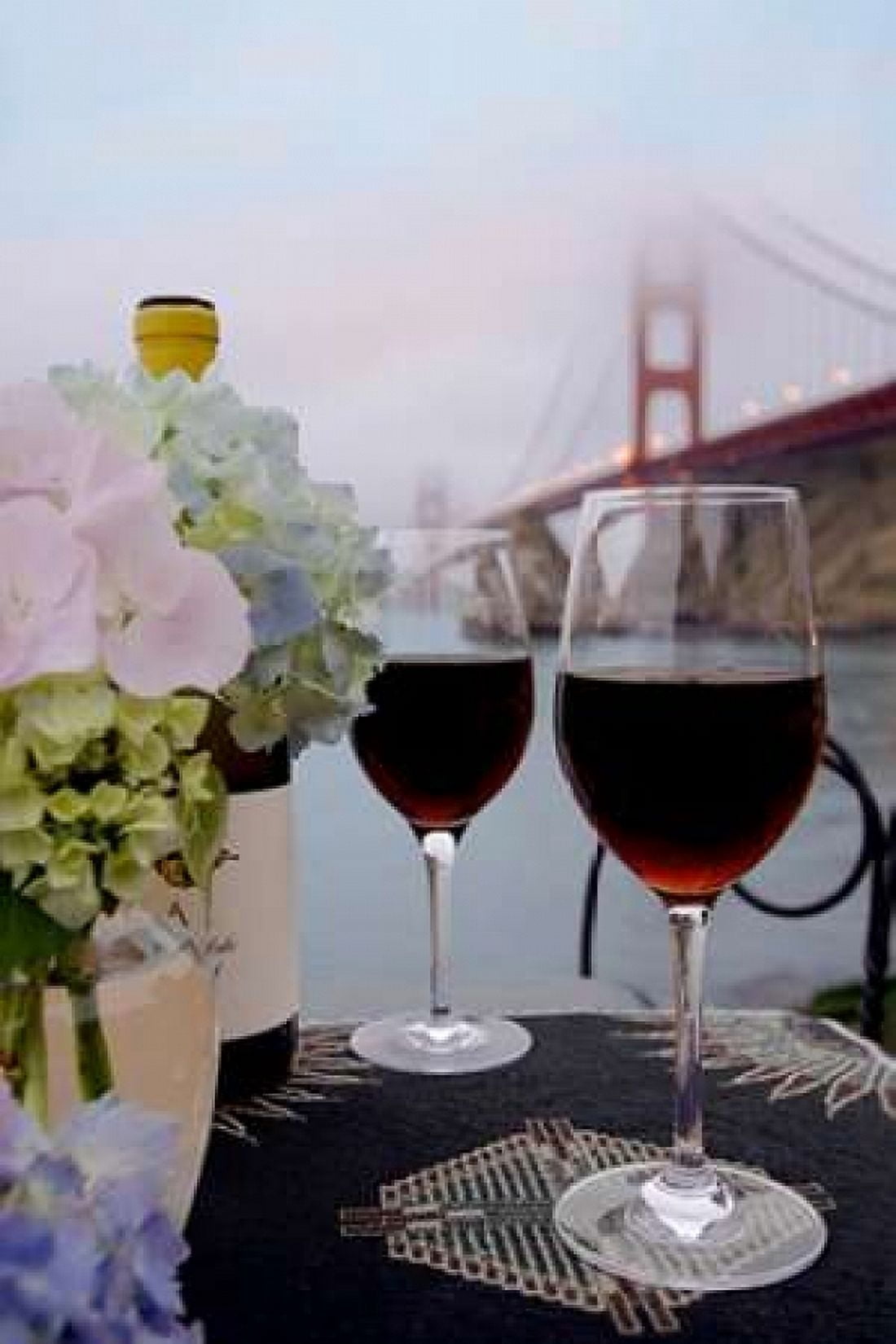 Dream Cafe Golden Gate Bridge - 14 Canvas Art - Alan Blaustein (24 x 36)