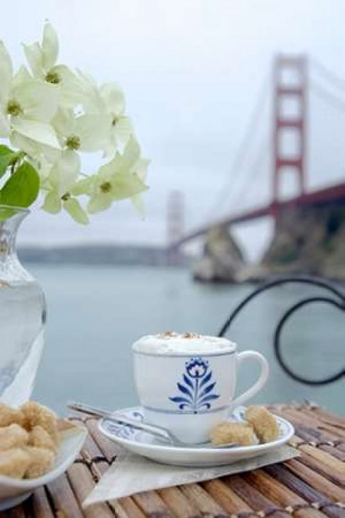 Dream Cafe Golden Gate Bridge - 17 Canvas Art - Alan Blaustein (24 x 36)