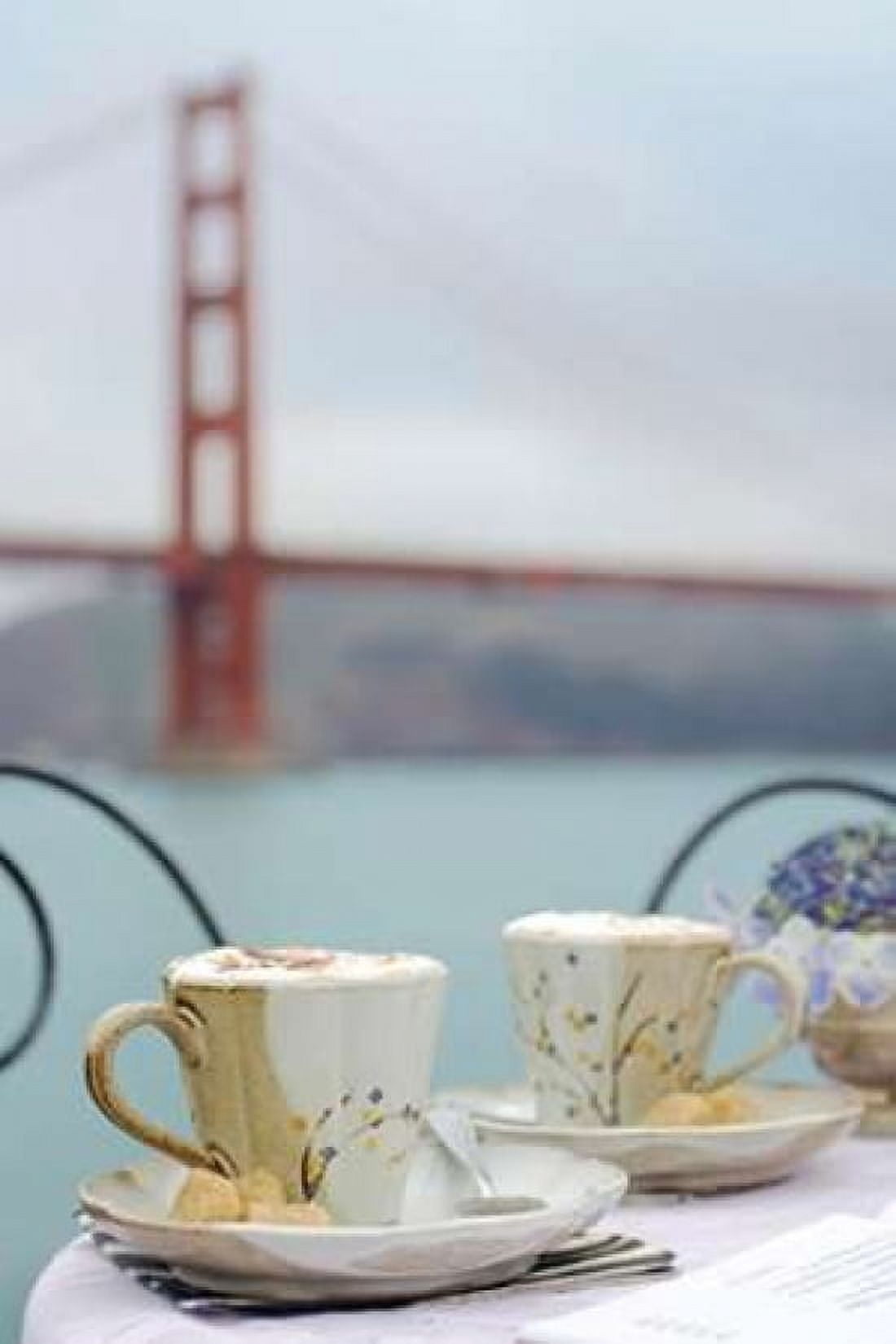 Dream Cafe Golden Gate Bridge - 55 Canvas Art - Alan Blaustein (24 x 36)