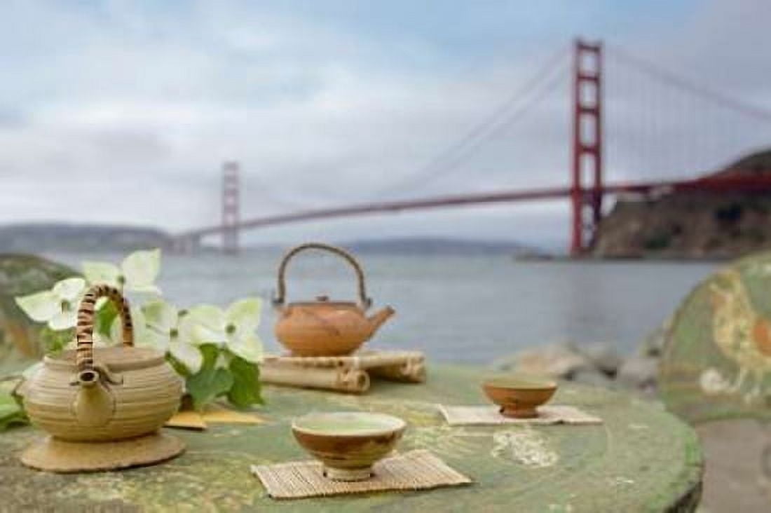 Dream Cafe Golden Gate Bridge - 66 Canvas Art - Alan Blaustein (24 x 36)