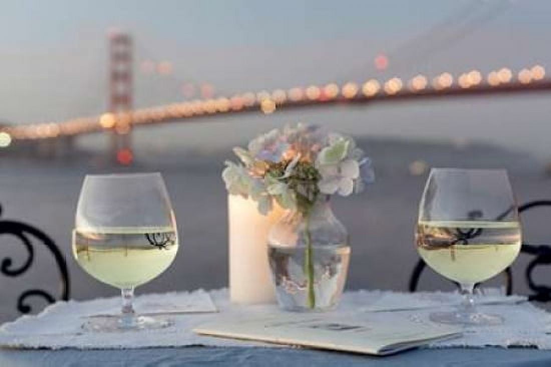 Dream Cafe Golden Gate Bridge - 79 Canvas Art - Alan Blaustein (12 x 18)