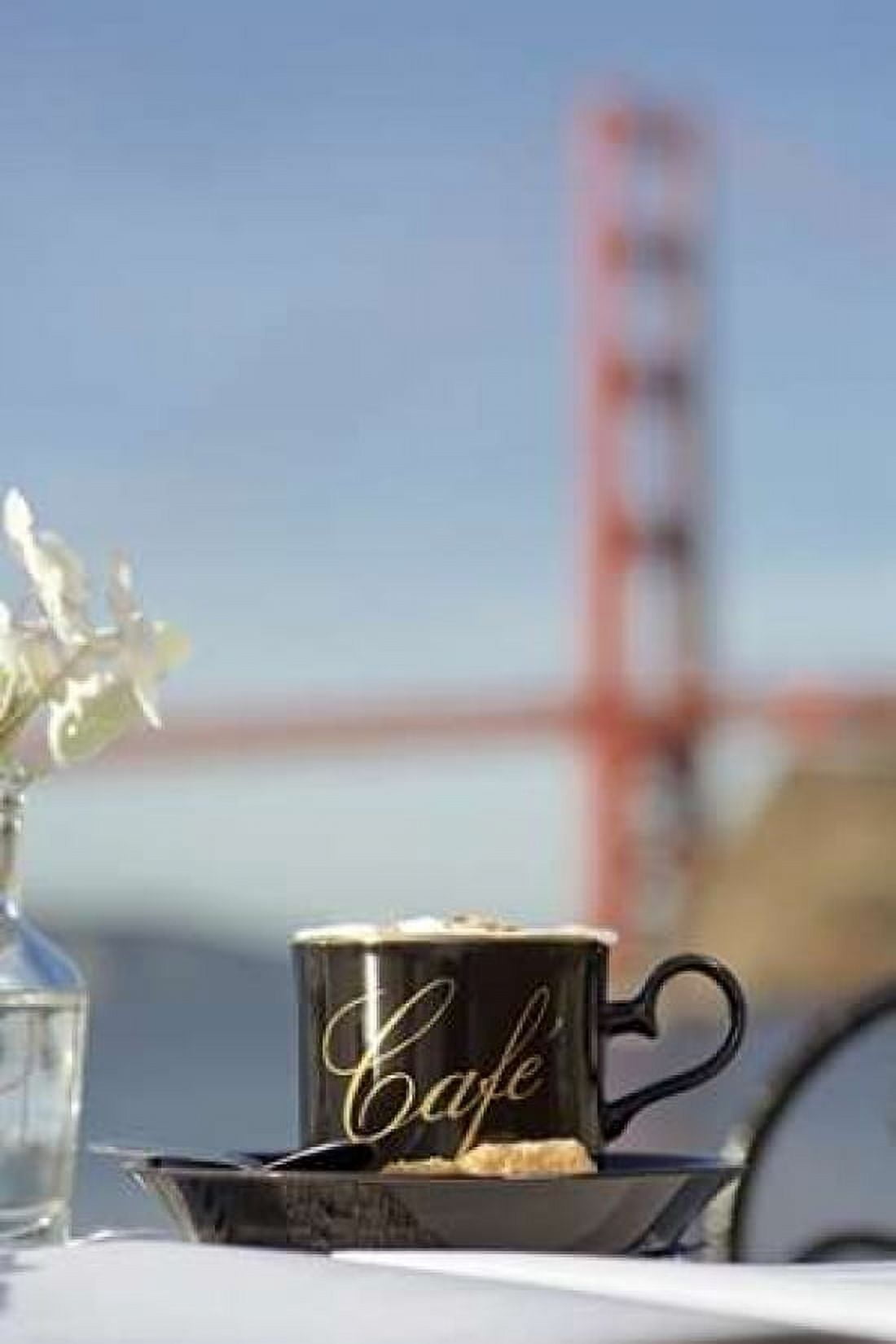 Dream Cafe Golden Gate Bridge - 88 Canvas Art - Alan Blaustein (24 x 36)