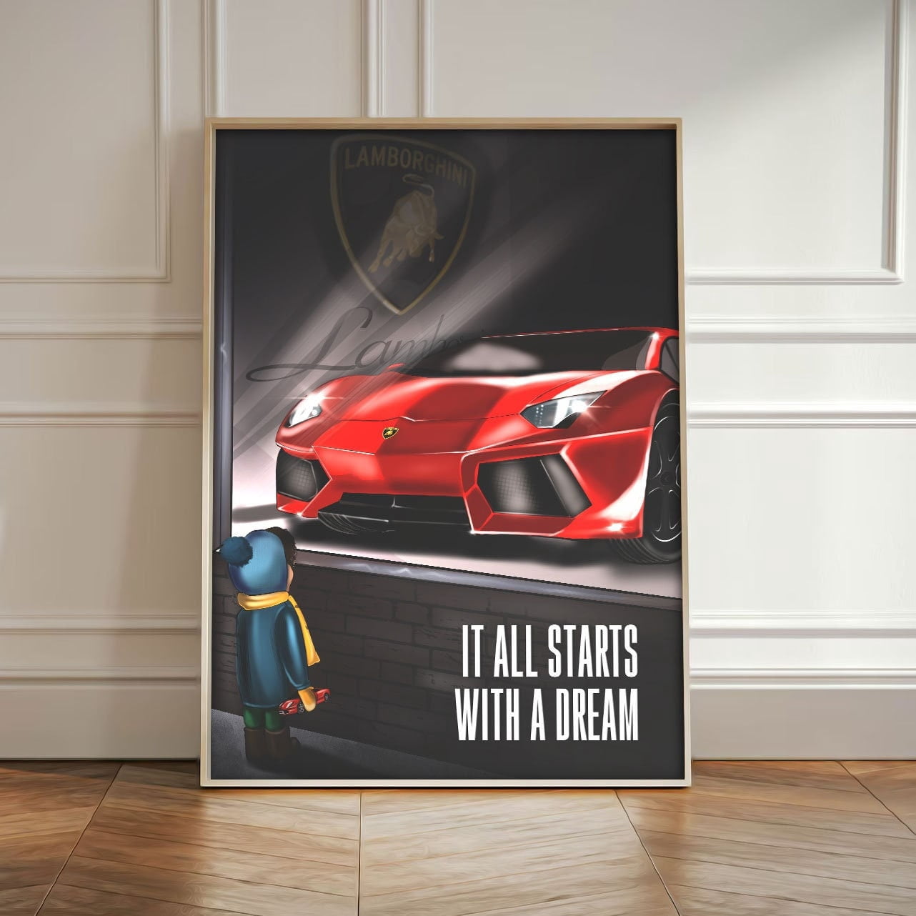 Dream Car It All Starts With A Dream Supercar Motivation Luxury Car Art ...