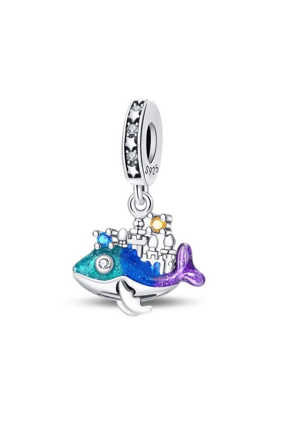 Dream Castle Pendant Charm, Compatible with Most Bracelet, Charm for Bracelet