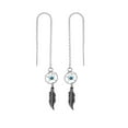 thumbnail image 1 of Dream Catcher 925 Sterling Silver Threader Earrings, 1 of 3