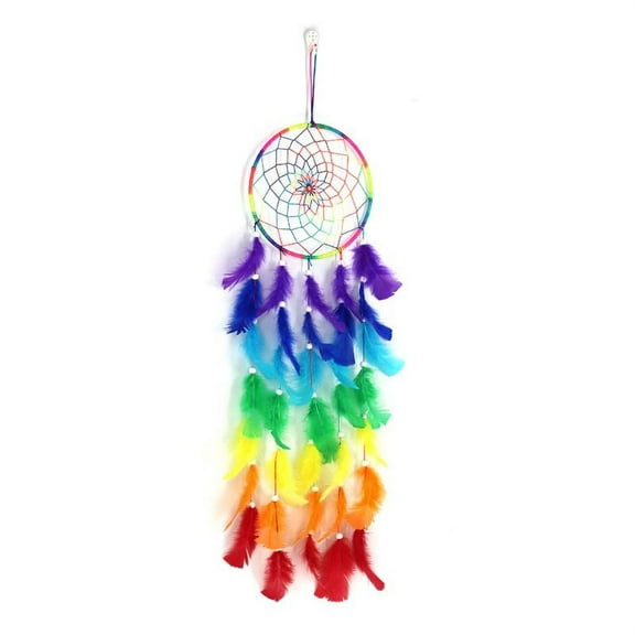 Dream Catcher Colorful Dreamcatchers Handmade Rainbow Traditional Hangin