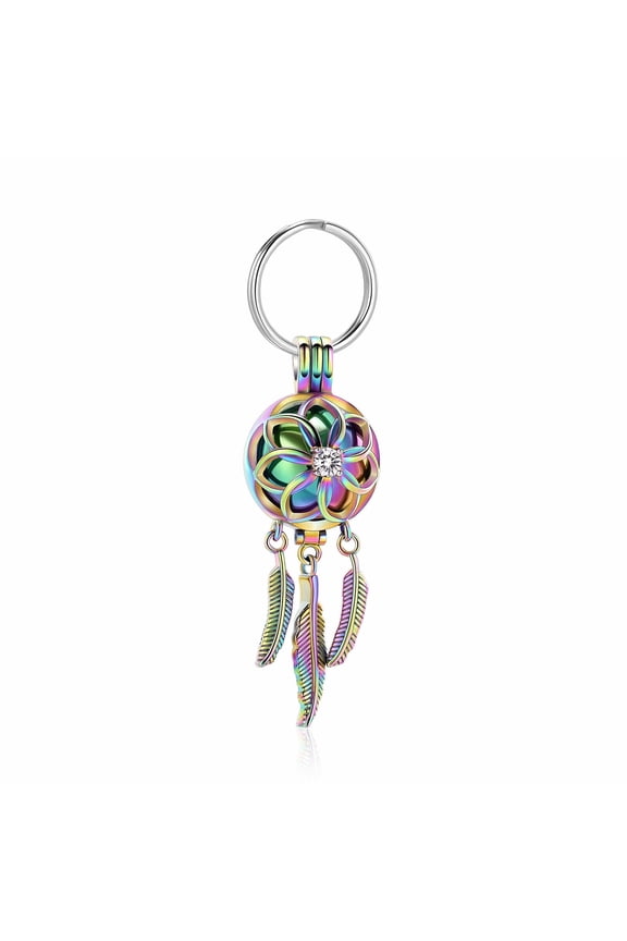 Dream Catcher Cremation Jewelry for Ashes Holder Urn Keychain Pendent for Ashes Urn Memorial Jewelry for Loved One