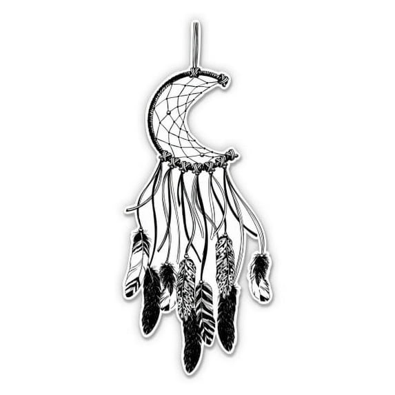 Dream Catcher Feathers Native - 7" Vinyl Sticker - For Car Laptop I-Pad - Waterproof Decal