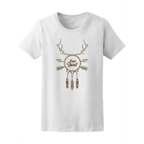 Dream Catcher Horns Feathers Tee Women's - Women T-Shirt, Xtra Large