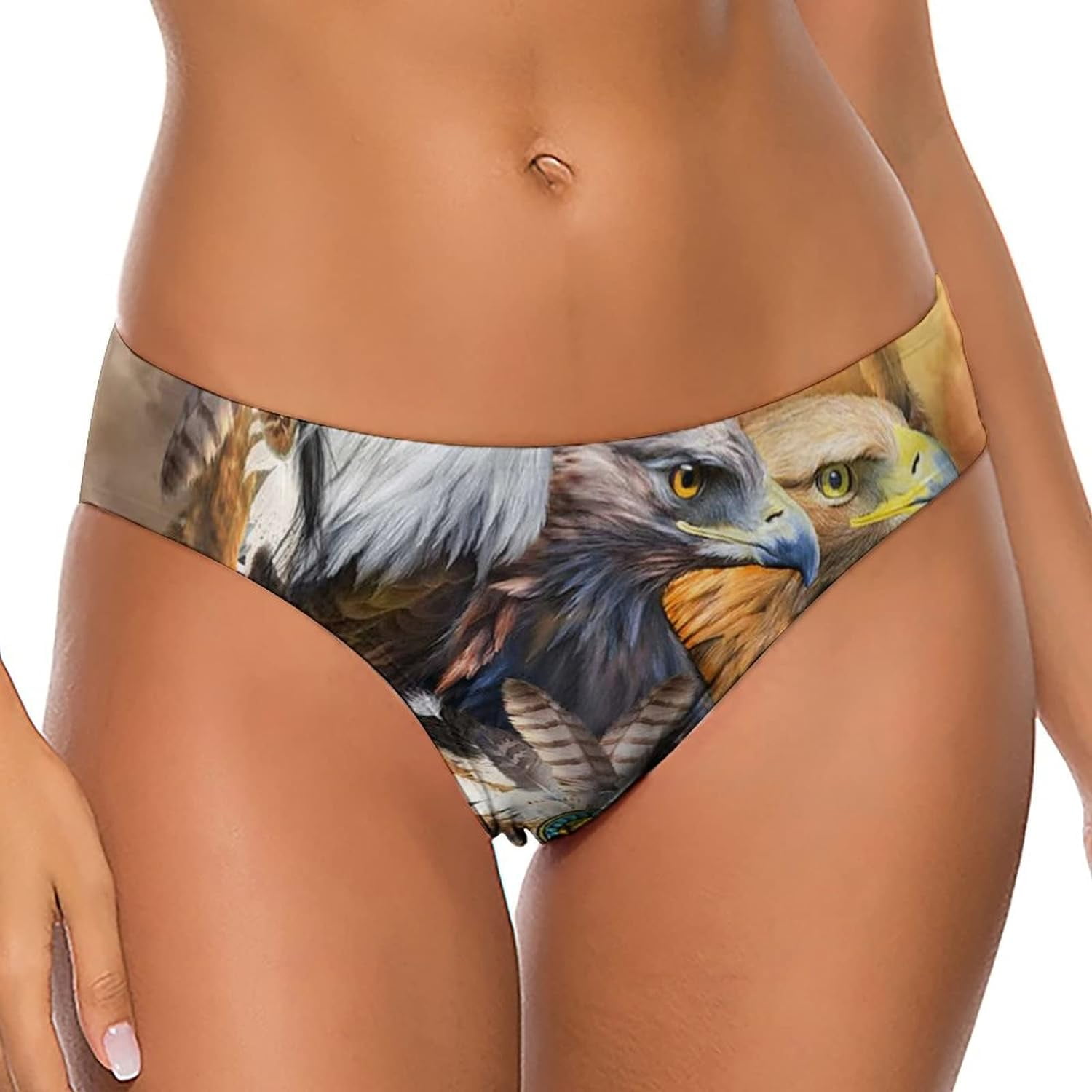 Dream Catcher Three Eagles Women's Underwear Thongs Sexy Breathable T