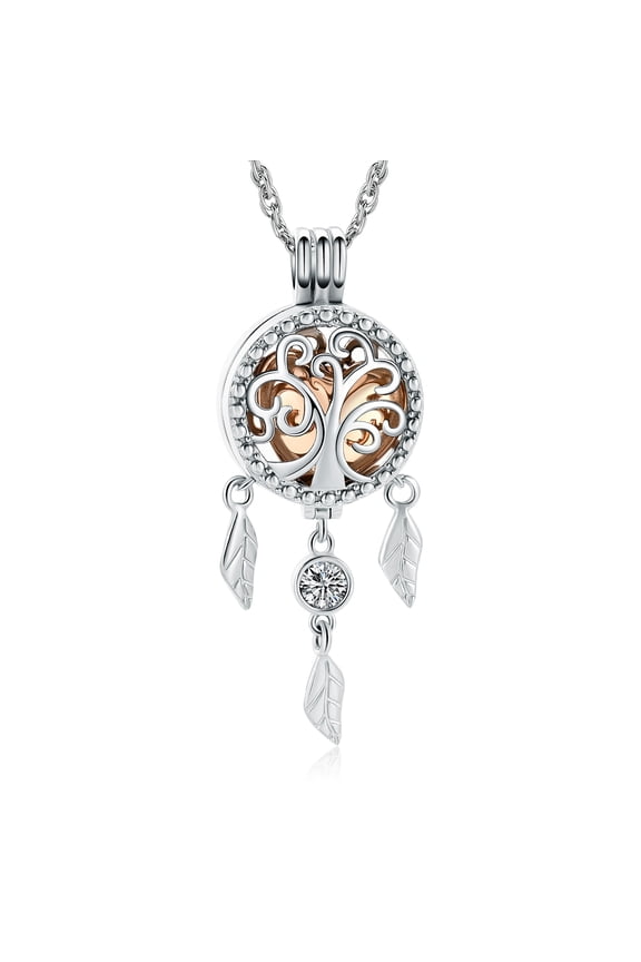 Dream Catcher Urn Necklace for Ashes Heart Cremation Jewelry for Ashes for Women Men Bohemian Style Dream Catcher Keepsake Memorial Charm Urn Pendant
