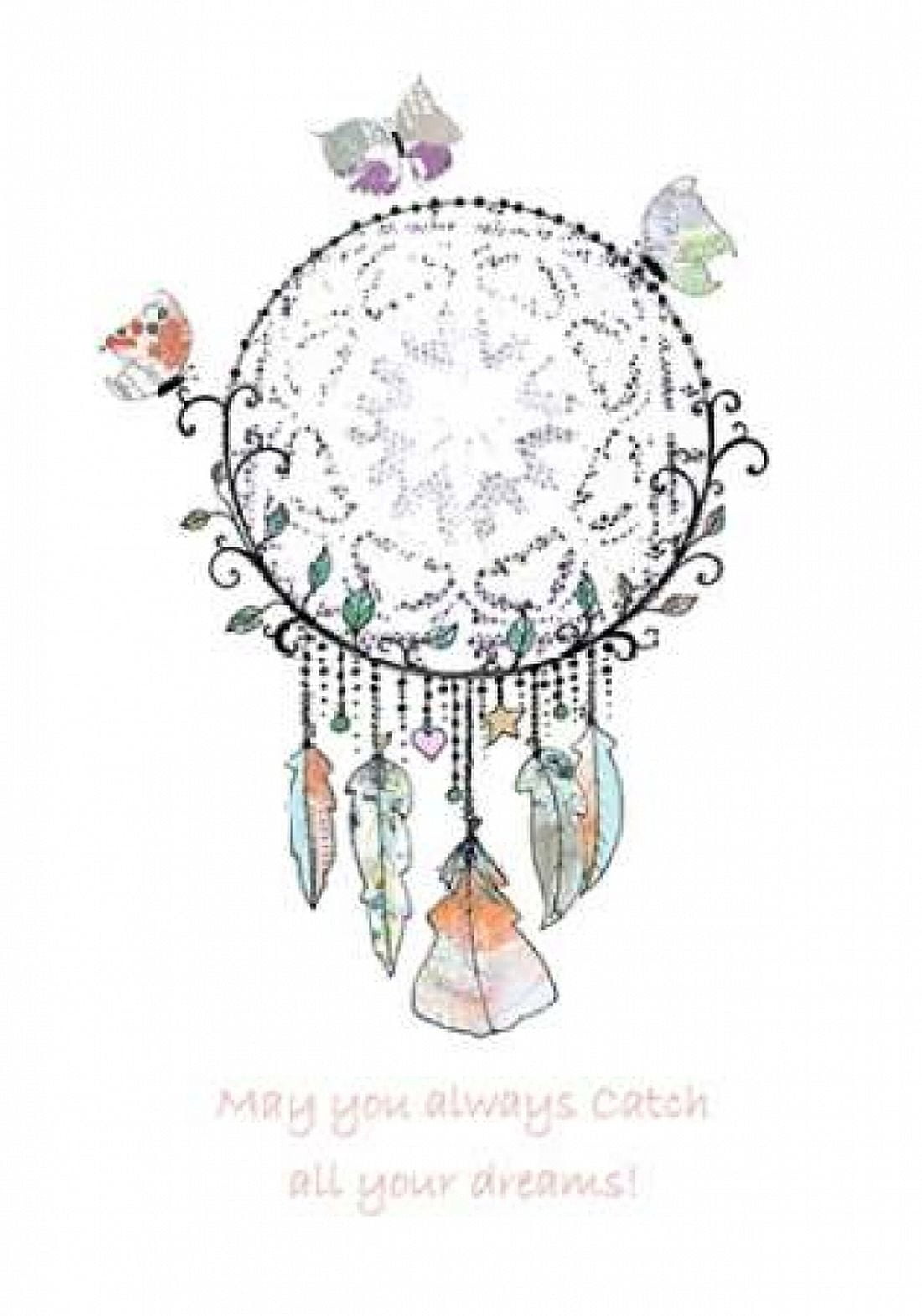 Dream Catcher with Butterflies Canvas Art - Sarah Ogren (20 x 28)