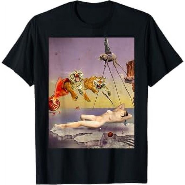 Dream Caused by the Flight of a Bee Famous Painting By Dali TShirt