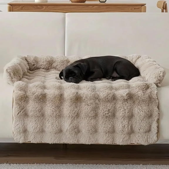 Dream Cloud Pet Sofa Bed, Washable, Waterproof, and High Comfort, Cozy Rabbit-Velvet Non-Slip Non-Slip Orthopedic Plush Dog Mat for Sofa, Car & Floor