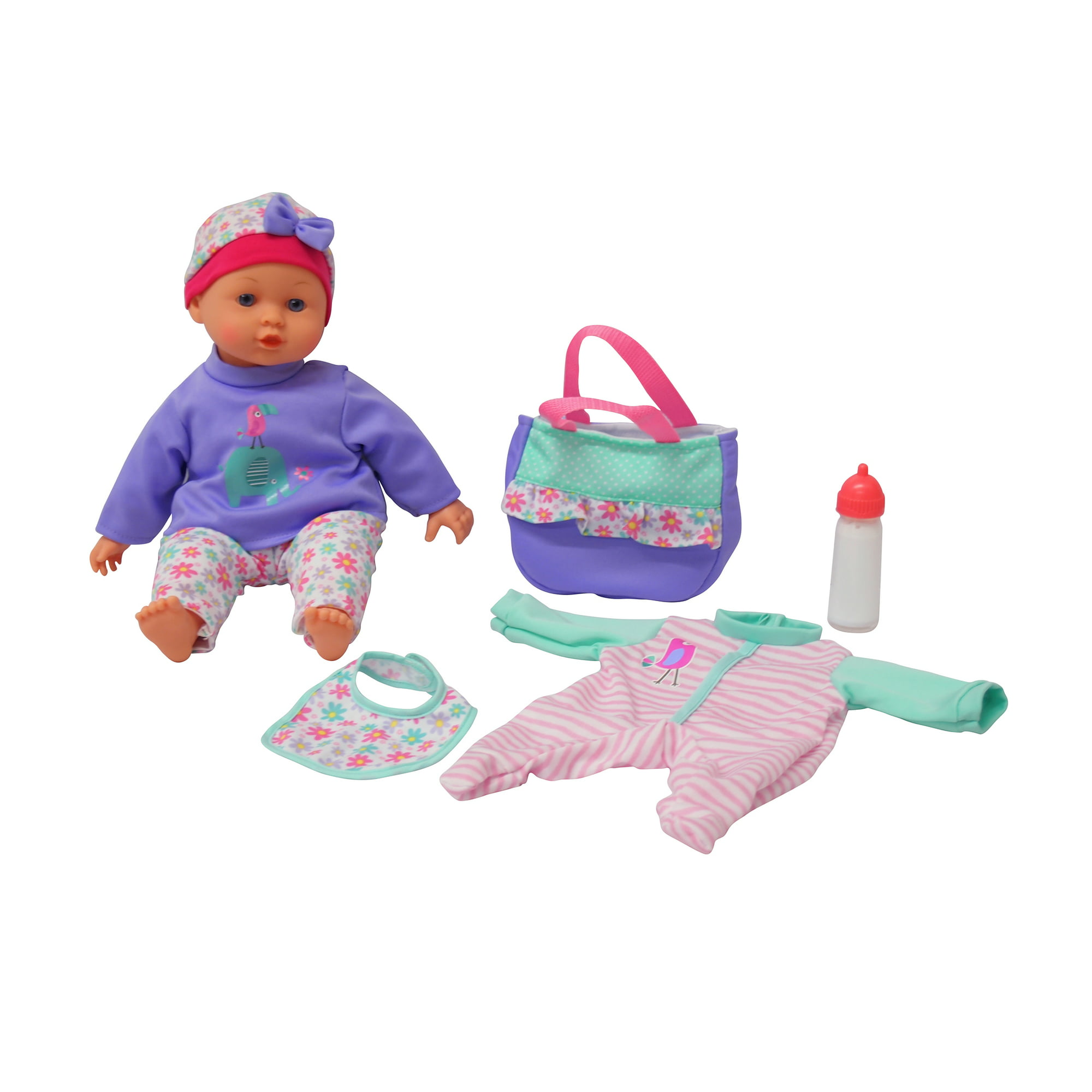 dybde perspektiv Af storm Dream Collection 14 inch Baby Doll Gift Set W / Accessories - Walmart.com