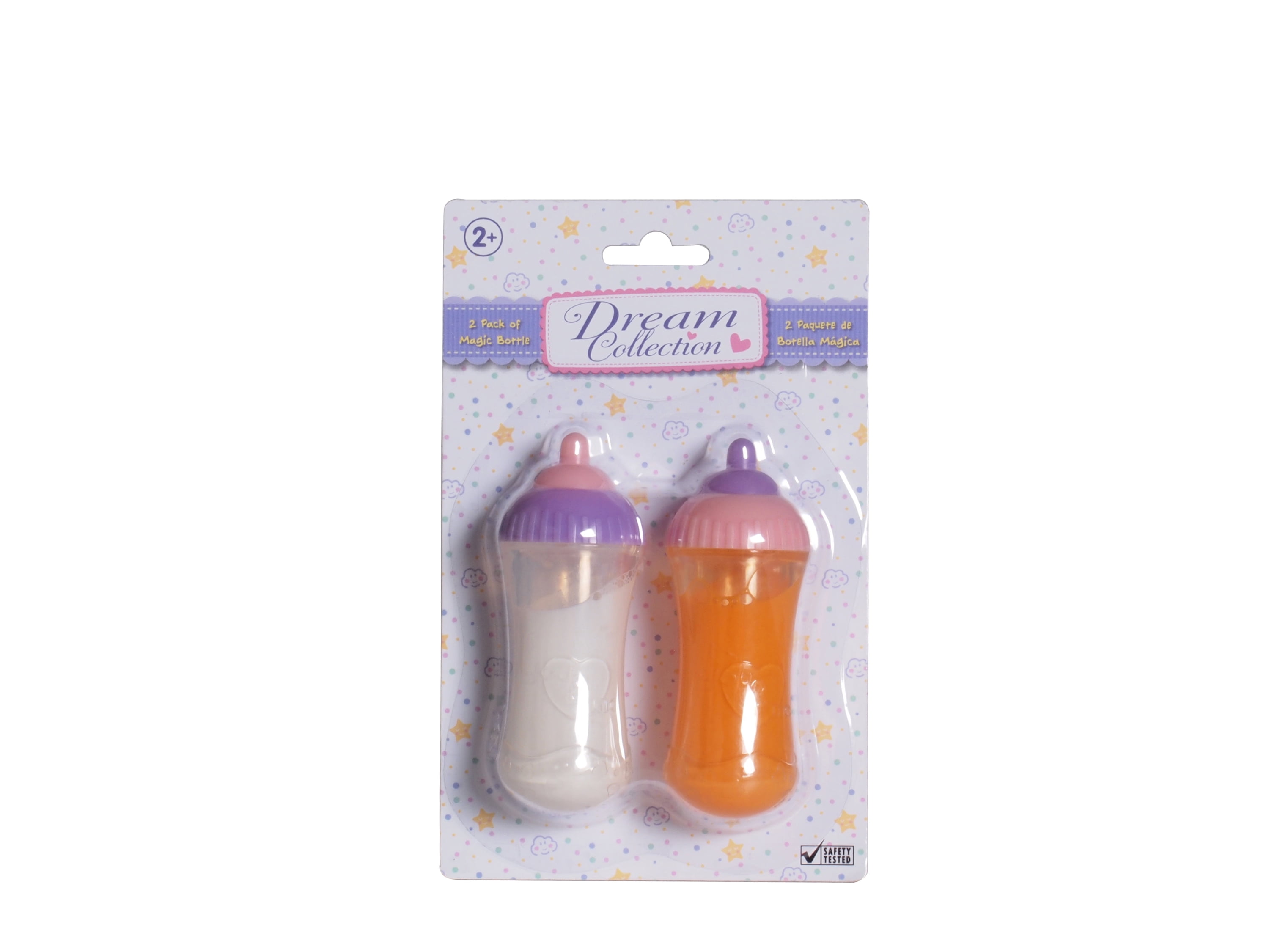 Dream Collection 2 Pack Magic Baby Doll Bottles