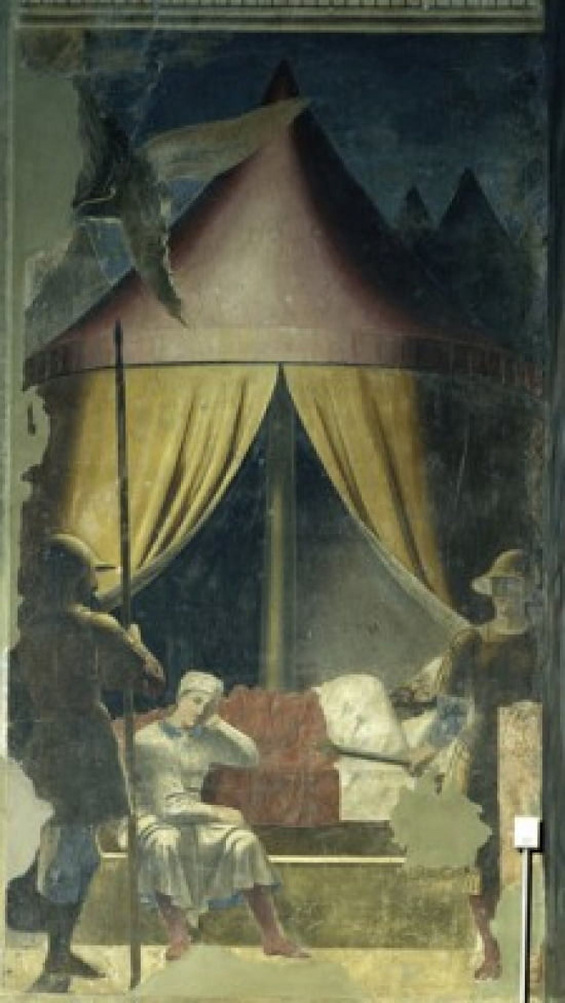 The Dream of Constantine ca 1455 Piero della Francesca (ca1415-1492 Italian) Fresco San Francesco Arezzo Italy Canvas Art - Piero della Francesca (18 x 24)