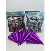 Dream Creams Cream Cones Chocolate and Cookies n Cream Variety Pack 4 Bags100g 16 cones