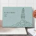 thumbnail image 1 of Dream Cutting Board, Words for Dream and Space Lovers Be Like Rocket Follow Your Dreams Art, Decorative Tempered Glass Cutting and Serving Board, Large Size, White and Black, by Ambesonne, 1 of 1