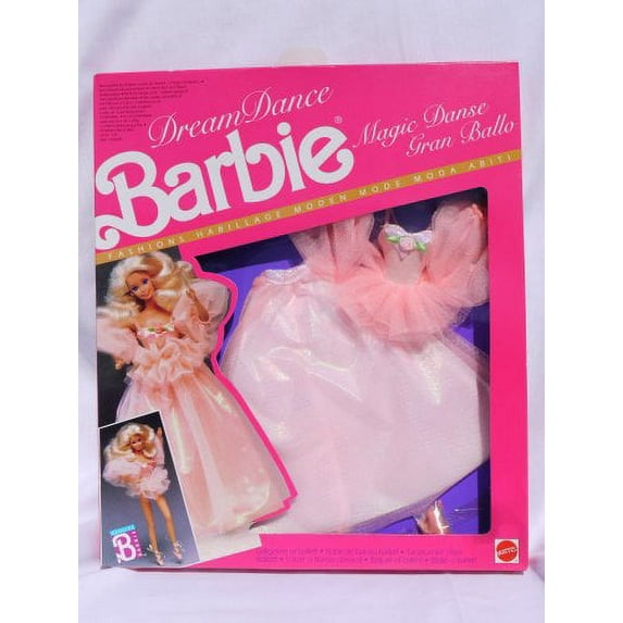 Dream Dance Barbie Magic Dance Peach-Colored Fashion #7394 (European market 1989)