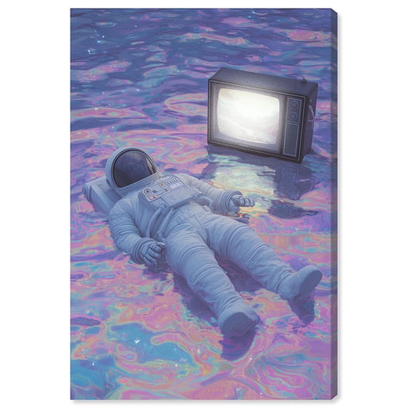 Dream Escapism Canvas Print Retro Wall Decor by Notoriart, Gallery Wrapped, 30 x 45