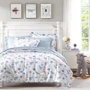 Dream Factory 5-Piece Milky Way Bed in a Bag, Blue, Twin