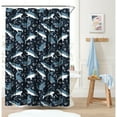 thumbnail image 1 of Dream Factory Sharks Shower Curtain Blue, 100% Polyester, 72" W x 72" L, 1 Piece, 1 of 4