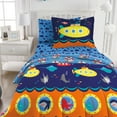 thumbnail image 1 of Dream Factory Submarine Full 7 Piece Comforter Set, Polyester, Microfiber, Navy, Child,Unisex, 1 of 8