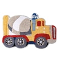 thumbnail image 1 of Dream Factory Trains Trucks Embroidery Contemporary Bath Rug, Cotton, Yellow, 20" x 30", 1 Piece, 1 of 4