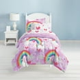 thumbnail image 1 of Dream Factory Unicorn Rainbow Full 7 Piece Comforter Set, Polyester, Microfiber, Purple, Child, Female, 1 of 10
