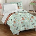 thumbnail image 1 of Dream Factory Woodland Friends Twin 5 Piece Comforter Set, Polyester, Microfiber, Green, Blue, Child, 1 of 6