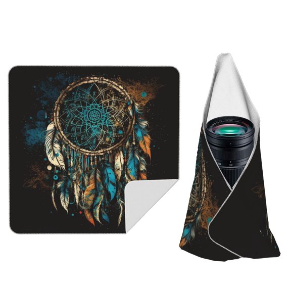 Dream Feather Tribal Boho Magic Self-Adhesive Camera Wrap, Anti-Scratch & Dust-Proof Protective Equipment Cloth 10x10