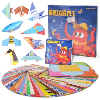 Amerteer Origami Paper Kit for Kid, 3D Colorful Paper Model DIY Folding Paper Model for Crafts Toddler Crafts Art Toys for Parent-child Game, School