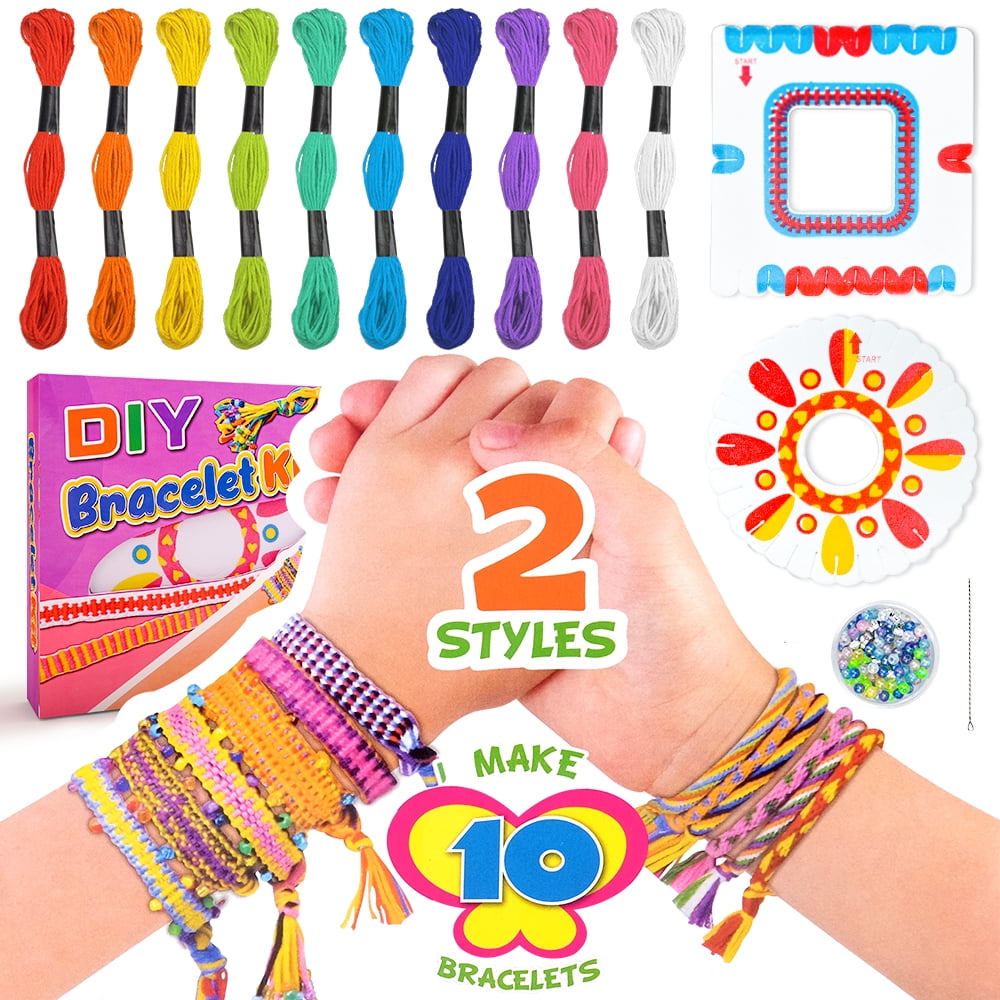 DIY Craft Kit for Kids, Jewelry Kit for Girls Birthday Party Activity Kit,  Best Friend Birthday Gift for Teen, Bracelet Kit for Girls 