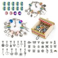 thumbnail image 1 of Dream Fun Little Guy Gifts for Girl Age 7 8 9 11, Girl Birthday Presents for 7-11 Years Old DIY Crystal Glass Beads Bracelet Toys Age 7 8 9 Year Old Girl Colorful Girls Jewellery Toy for Girl Kids, 1 of 8