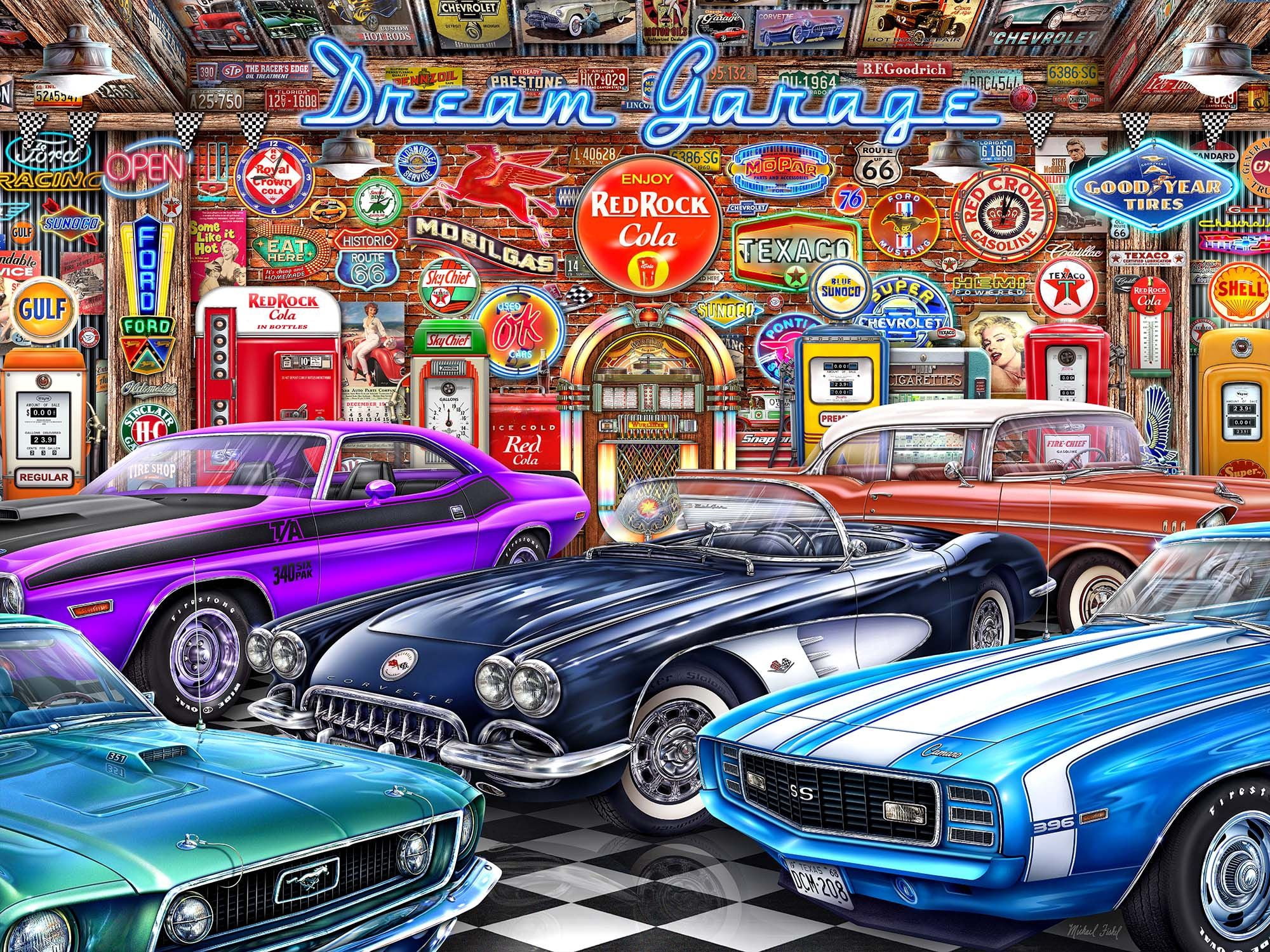 Springbok 1000 Piece Dream Garage Jigsaw Puzzle 