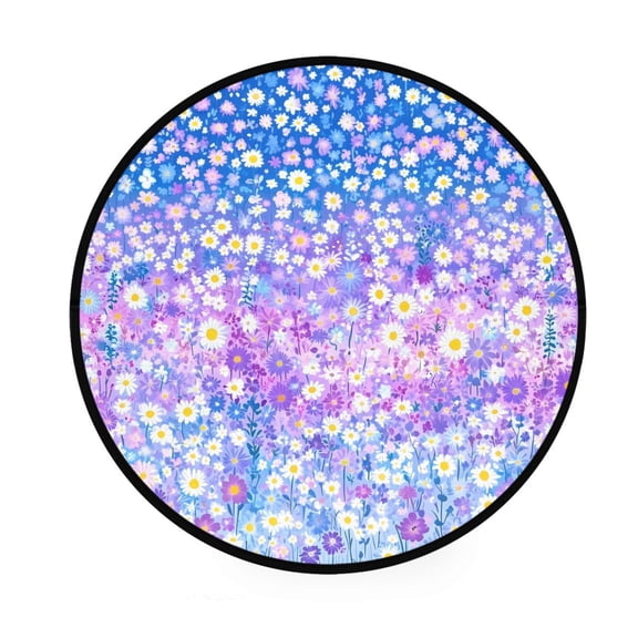 Dream Garden Memory Foam Bath Mat 36" Absorbent Rug with Non Slip Base and 4 Bonus Pads