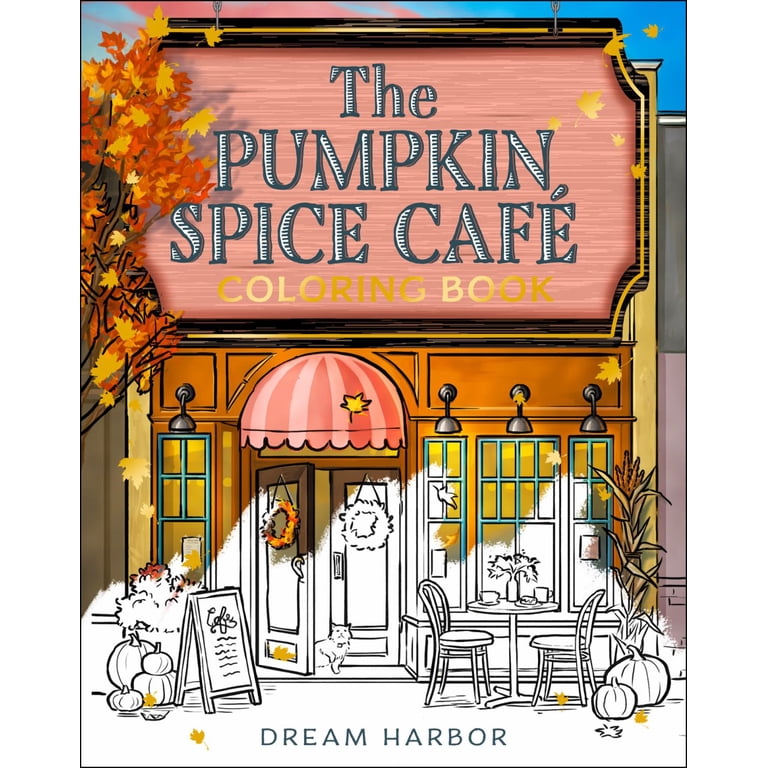 Laurie Gilmore Pumpkin Spice Café Coloring Book 80 Pages Fall