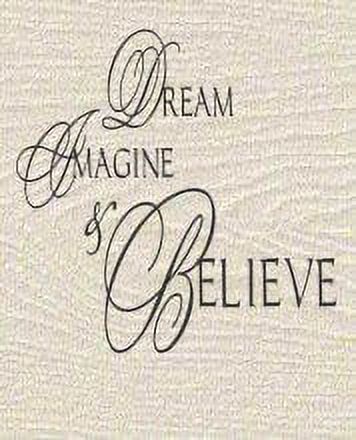 Dream Imagine Believe Picture Art - Bedroom Decoration Murl Image ...