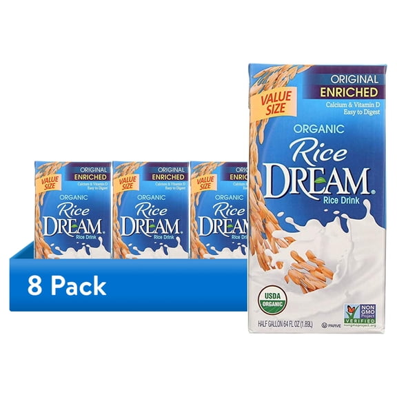 (8 pack) Rice Dream Organic Original Rice Drink, 64 Fl. Oz.