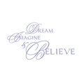 thumbnail image 1 of Dream, Imagine and Believe Vinyl Decal - Small - Lavendar, 1 of 2