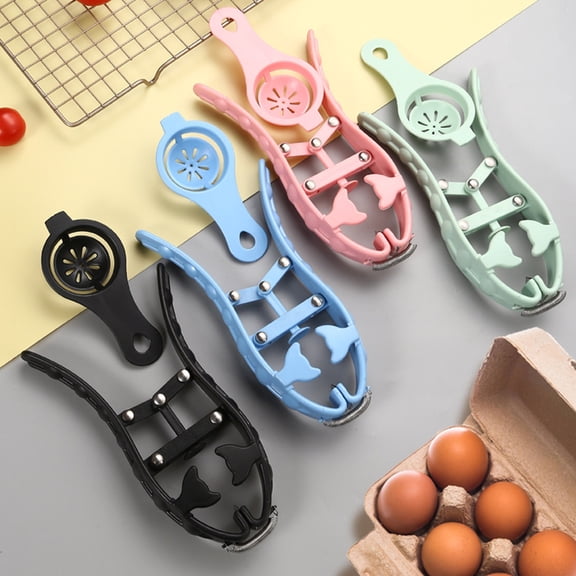Dream Lifestyle 1 Set Egg Opener Spring Design Easily Opening Lightweight Egg Yolk Separator Egg Cracking Tool Kitchen Gadget