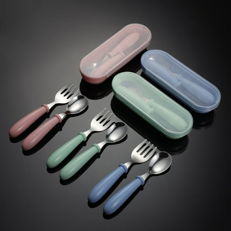 Stainless steel baby sales utensils