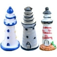 thumbnail image 1 of Dream Lifestyle 5 PCS Lighthouse Statues 3D Mini Resin Lighthouse DIY Micro Landscape Eco bottles Nautical Model Accessories Miniature Beach Garden Decor Lighthouse Gifts, 1 of 8