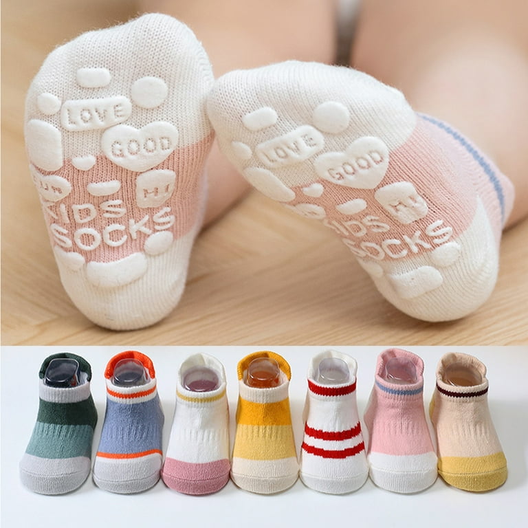 Dream Lifestyle 5Pairs Baby Non Slip Socks Toddler Socks With