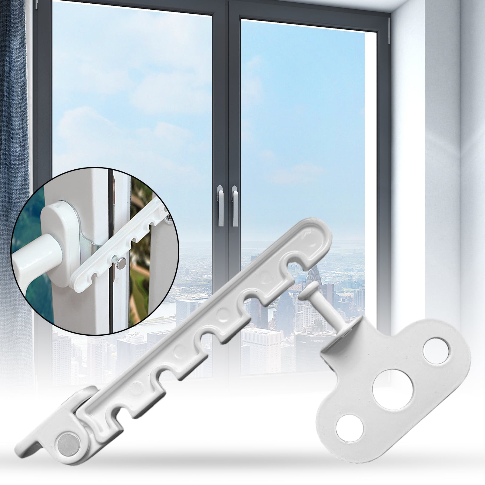 Dream Lifestyle Adjustable Childproof Window Limiter Easy to Install No ...