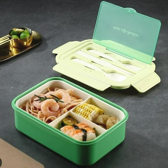 Dream Lifestyle Bentgo Classic - All-in-One Stackable Bento Lunch Box Container - Modern Bento-Style Design, Built-in Plastic Utensil Set